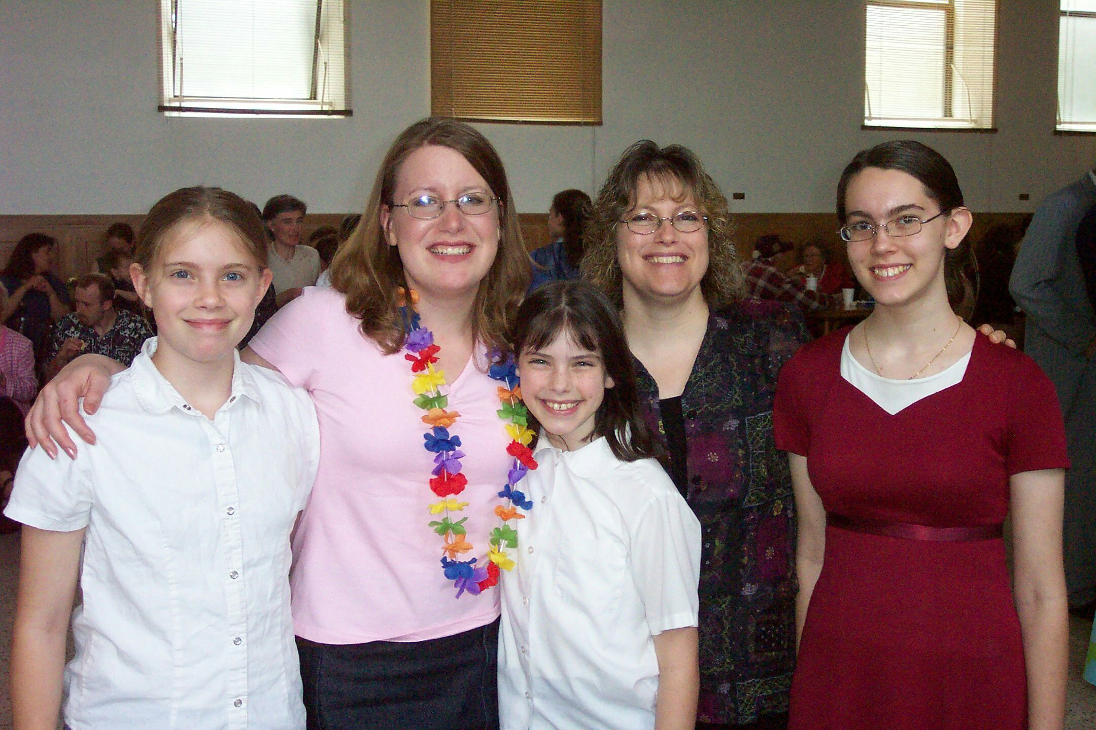 L-R, Jenelle, Becky, Teresa, Patti, and Angela Schimpf